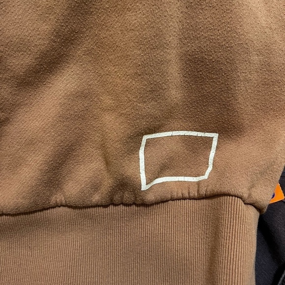 Wesley X Bandier stripe camel sweatshirt size extra small - Picture 7 of 7